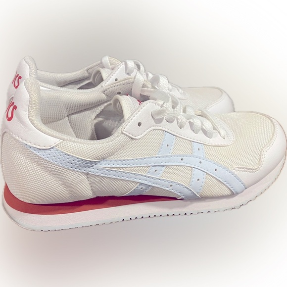 ASICS Tiger Runner White and Light Blue Sneakers - Picture 2 of 8